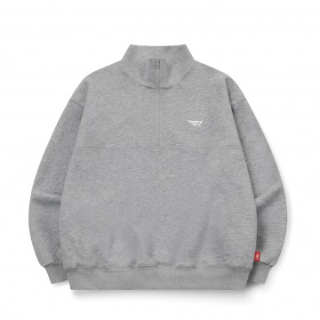 T1 Logo Half Zip-up - Grey
